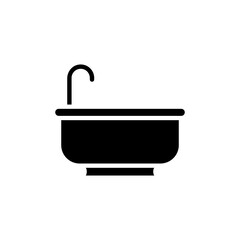 Bathroom icon in vector. Logotype
