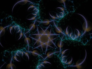 Imaginatory fractal background generated Image