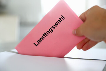 Stimmzettel zur Landtagswahl in Deutschland