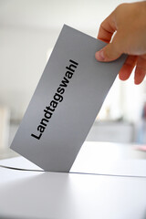 Stimmzettel zur Landtagswahl in Deutschland