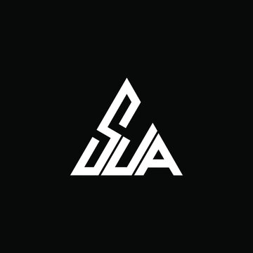 S J A letter logo vector design on black color background. SJA icon