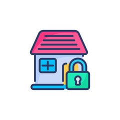 Home Protection icon in vector. Logotype