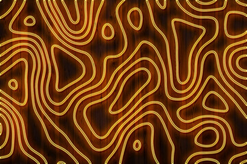 Fototapeta premium Neon lighting effect dark wooden wall background