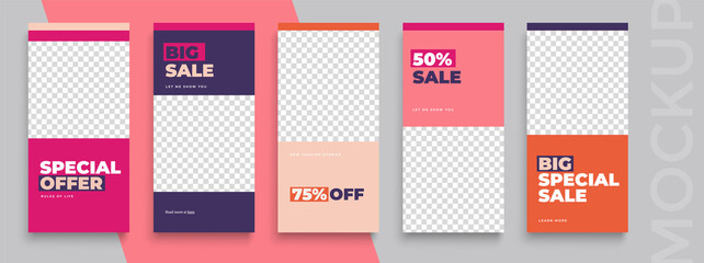 Selling editable Instagram Stories template. Streaming