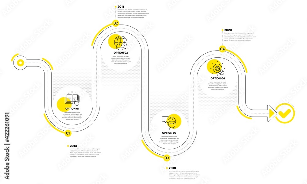 Poster foreman, technical documentation and innovation icons set. global engineering sign. vector