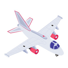
An army jet icon isometric design


