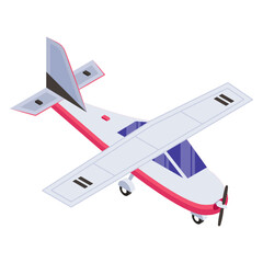 
An army jet icon isometric design

