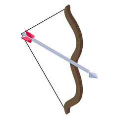 
An isometric icon of bow arrow, editable vector of archery

