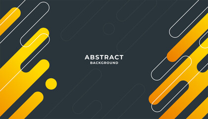 Dark and yellow background with abstract shape design. Eps10 vector.