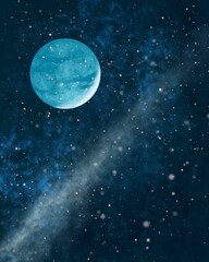 Obraz na płótnie Canvas Space with starry sky and planets 