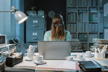 Office worker insane from overwork