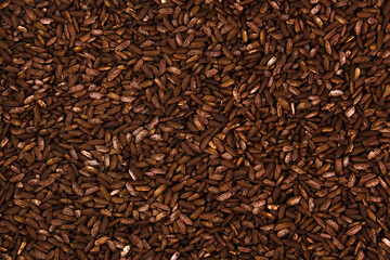 background long brown rice closeup