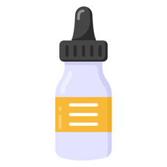 
Flat icon of drops bottle editable vector design 

