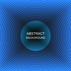 vector abstract blue sound technology background with waves illustration