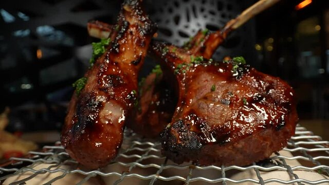 Japanese food - lamb chops