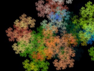 Imaginatory fractal background generated Image