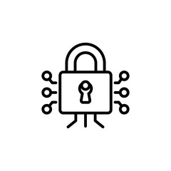 Cyber Security icon in vector. Logotype