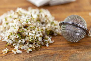 aromatic herbal teas with wild rose hawthorn and natural infusions