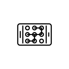 Pattern Lock icon in vector. Logotype