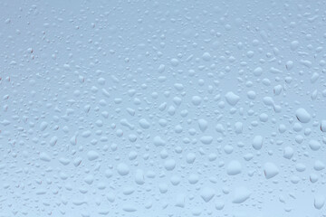 water drops on glass