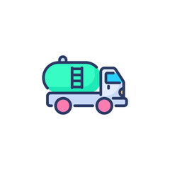 Oil Tanker icon in vector. Logotype