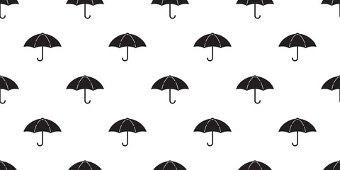 Fototapeta premium umbrella seamless pattern raining isolated cartoon tile wallpaper repeat background illustration doodle design