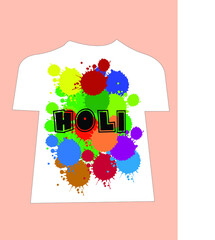 Holi on shirt