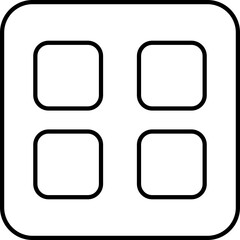 Vector Apps Outline Icon Design