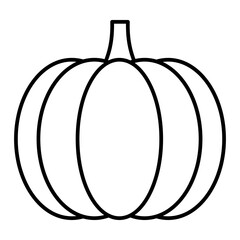  Vector Pumpkin Outline Icon Design