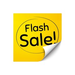 Flash Sale. Special offer price sign. Vector