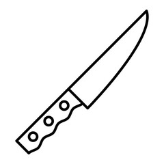 Vector Cutting Knife Outline Icon Design