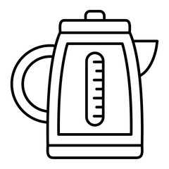  Vector Kettle Outline Icon Design