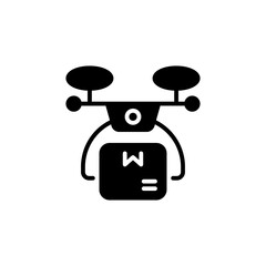 Drone Logistics icon in vector. Logotype
