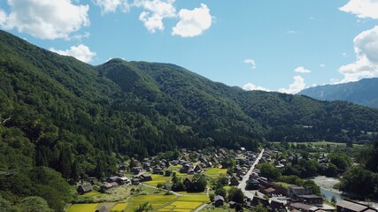 白川郷 合掌造り集落 茅葺屋根 飛騨高山 岐阜県
