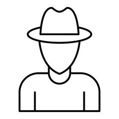 Vector Explorer Outline Icon Design