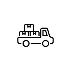 Pickup Cargo Delivery icon in vector. Logotype
