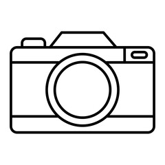 Vector Camera Outline Icon Design