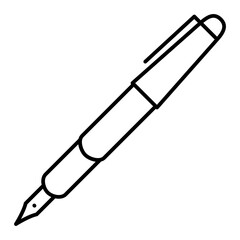 Vector Pen Outline Icon Design