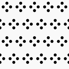 Four Dots Pattern. Vector Dots Pattern. Simple Dots Seamless Pattern.