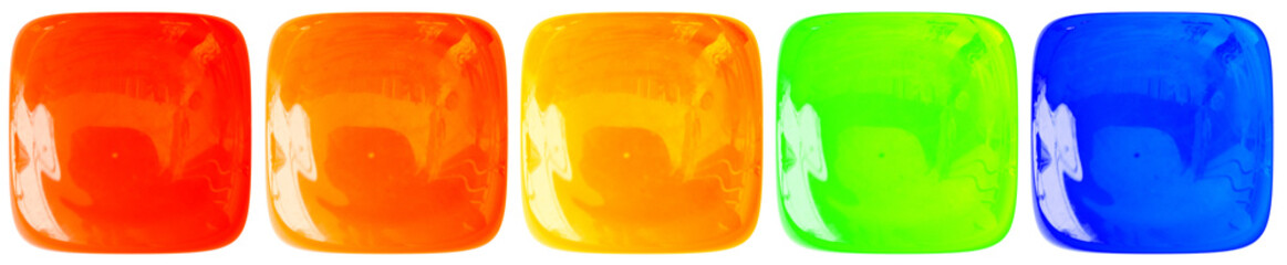 Boutons couleurs, fond blanc 