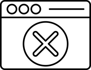 Obraz premium Vector Error Outline Icon Design