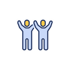 Team Morale icon in vector. Logotype