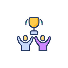 Team Success icon in vector. Logotype