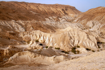 Negev desert as seen from the road near the Dead Sea. Israel
