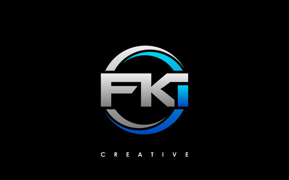 FKI Letter Initial Logo Design Template Vector Illustration