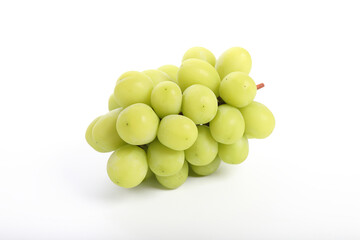 Green grape isolated in white background