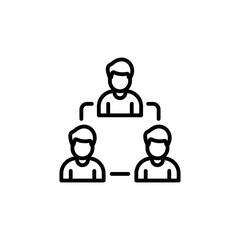 Team Work icon in vector. Logotype