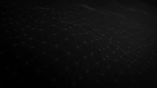 Abstract Plexus Geometrical Background Loop/ 4k animation of an abstract technology background with moving lines and dots for network digital data concept and communication seamless looping