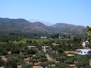Fototapeta na wymiar View of mountainous stone areas with trees