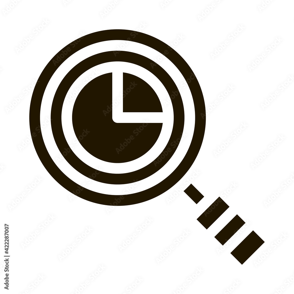 Poster calculator for statistician icon vector